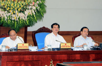 Thủ tướng Nguyễn Tấn Dũng phát biểu tại Phiên họp