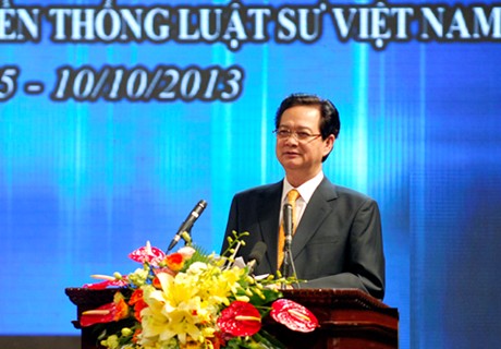 Thủ tướng Chính phủ Nguyễn Tấn Dũng phát biểu tại buổi lễ. Ảnh VGP/Nhật Bắc